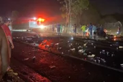 Situação da rodovia após o acidente