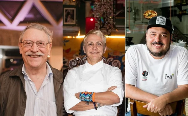 Francisco, Mara Alcamim e Gil Guimarães participam do Taste of SP