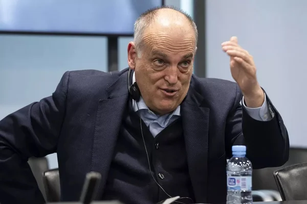 Imagem colorida de Javier Tebas presidente da La Liga