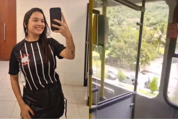 Imagem colorida mostra jovem que morreu após cair de ônibus em movimento. Metrópoles