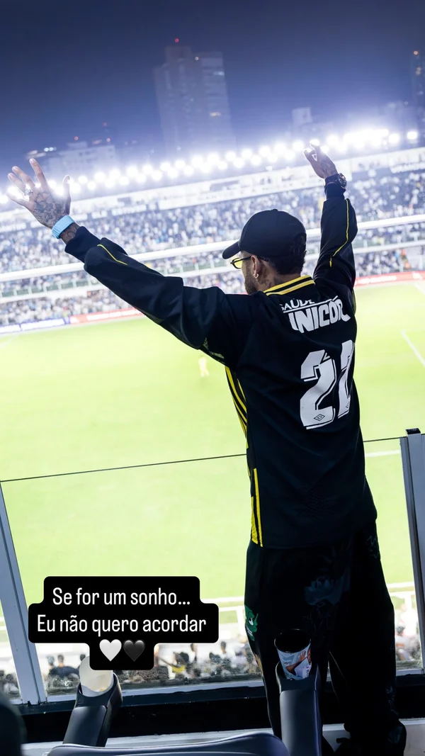 Neymar vibra com vitória do Santos: “Se for sonho, não quero acordar” - destaque galeria Neymar vibra com vitória do Santos: “Se for sonho, não quero acordar” - destaque galeria