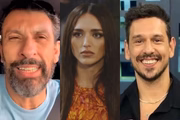 Milhem Cortaz debocha de Rafa Kalimann e João Vicente reage: "Atriz" Milhem Cortaz debocha de Rafa Kalimann e João Vicente reage: "Atriz"
