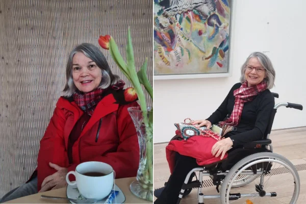 Imagem colorida mostra professora que viajou a Suíça para procedimento de morte assistida. Metrópoles