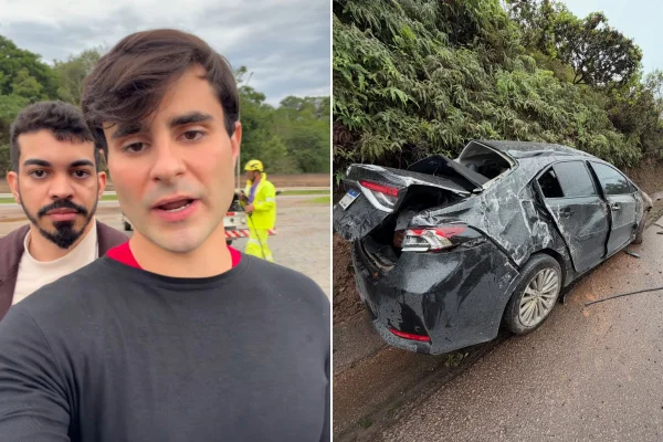 Pedro Roussef acidente de carro BR-381