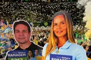 Equipe de Rebeca usou papelão para campanha