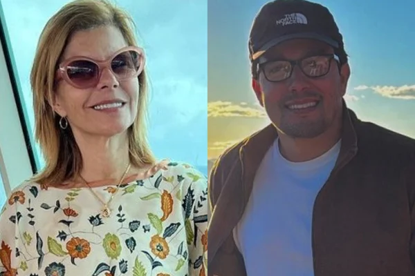 Montagem feita a partir de fotos das redes sociais de Rose Miriam e Thiago Salvático - Metrópoles