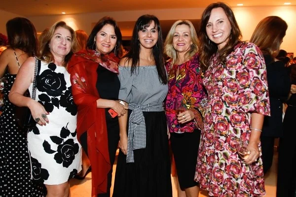 Lúcia Bittar, Magnólia Mendes, Virna Smith, Rejane Castilho e Karla Nasr Lúcia Bittar, Magnólia Mendes, Virna Smith, Rejane Castilho e Karla Nasr