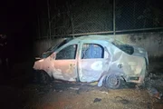 Veículo da vítima foi localizado carbonizado horas após o crime, segundo apurações da Polícia Civil do Distrito Federal Veículo da vítima foi localizado carbonizado horas após o crime, segundo apurações da Polícia Civil do Distrito Federal