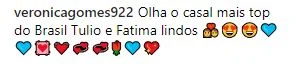 Túlio revela qual surpresa recebeu de Fátima no Dia dos Namorados - imagem 6 Túlio revela qual surpresa recebeu de Fátima no Dia dos Namorados - imagem 6