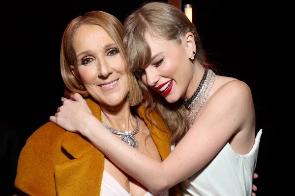 Foto colorida de Céline Dion e Taylor - Metrópoles