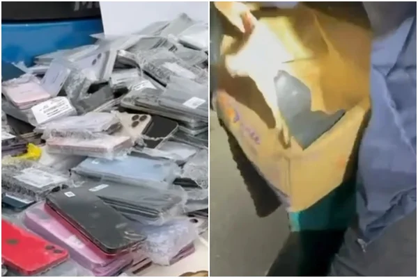 Receita Federal apreende mais de mil celulares ocultos em ônibus - Metrópoles