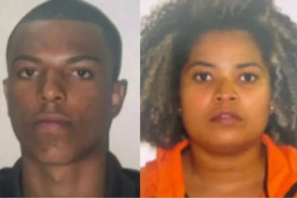 Foto colorida de casal líder do Comando Vermelho na Bahia