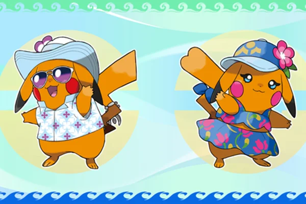 Personagens Pokémon Ventos e Pokémon Ondas