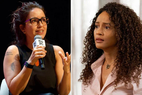 Manuela Dias e Taís Araújo lado a lado