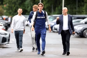 Daniel Levy com Thomas Frank na pré-temporada do Tottenham Hotspur