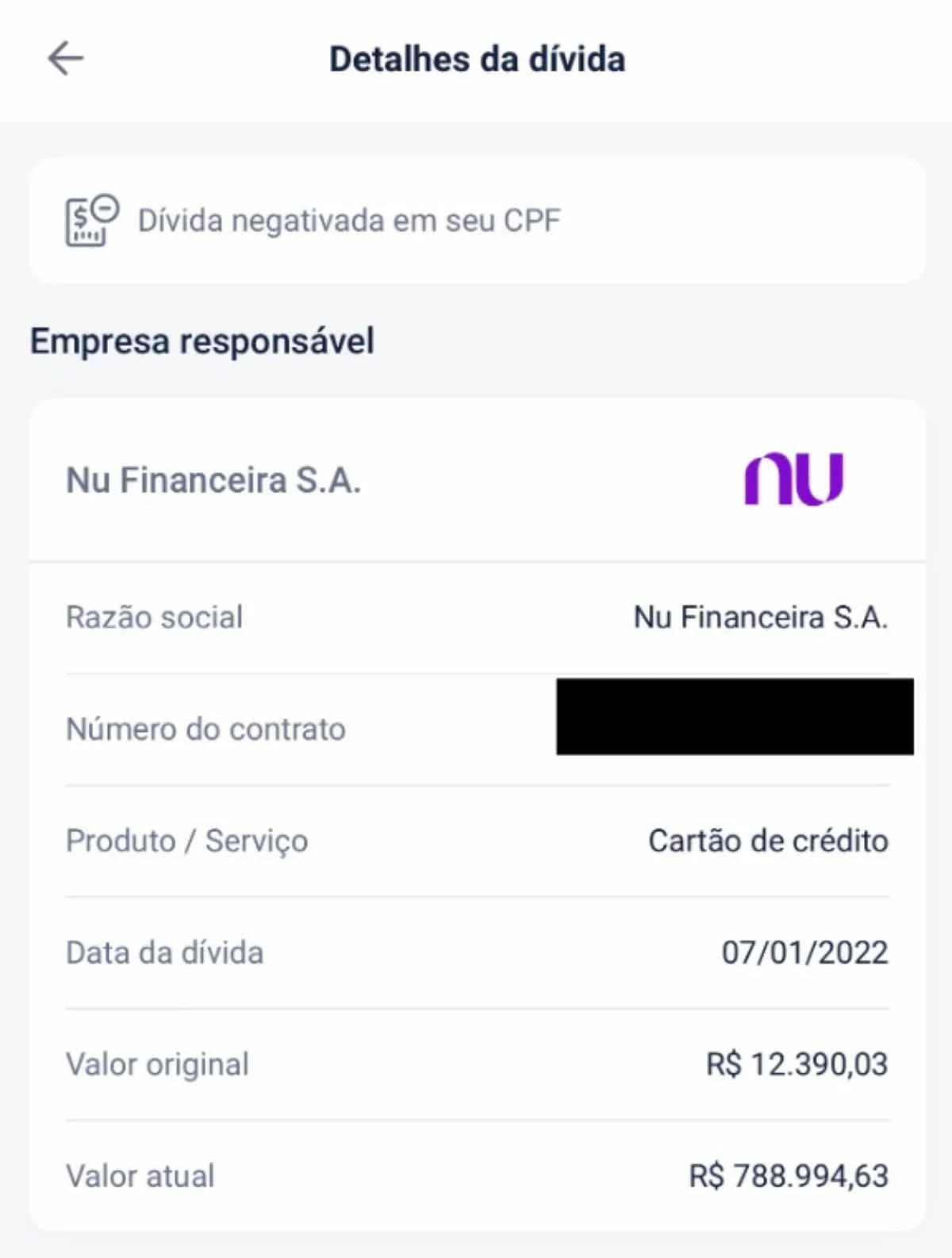 Dívida de R$ 12 mil vira R$ 788 mil e cliente denuncia Nubank Dívida de R$ 12 mil vira R$ 788 mil e cliente denuncia Nubank