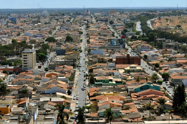 Imagem aérea de região do Riacho Fundo