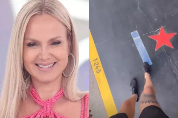 Tela dividida entre Eliana e a estrela dela no SBT - Metrópoles