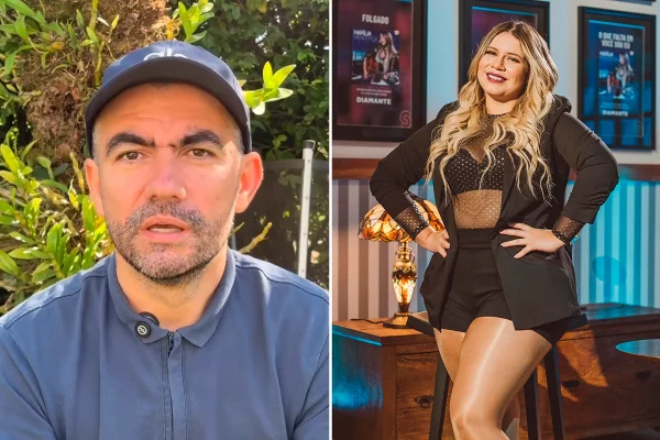 Juliano Tchula e Marilia Mendonça, foto colorida.