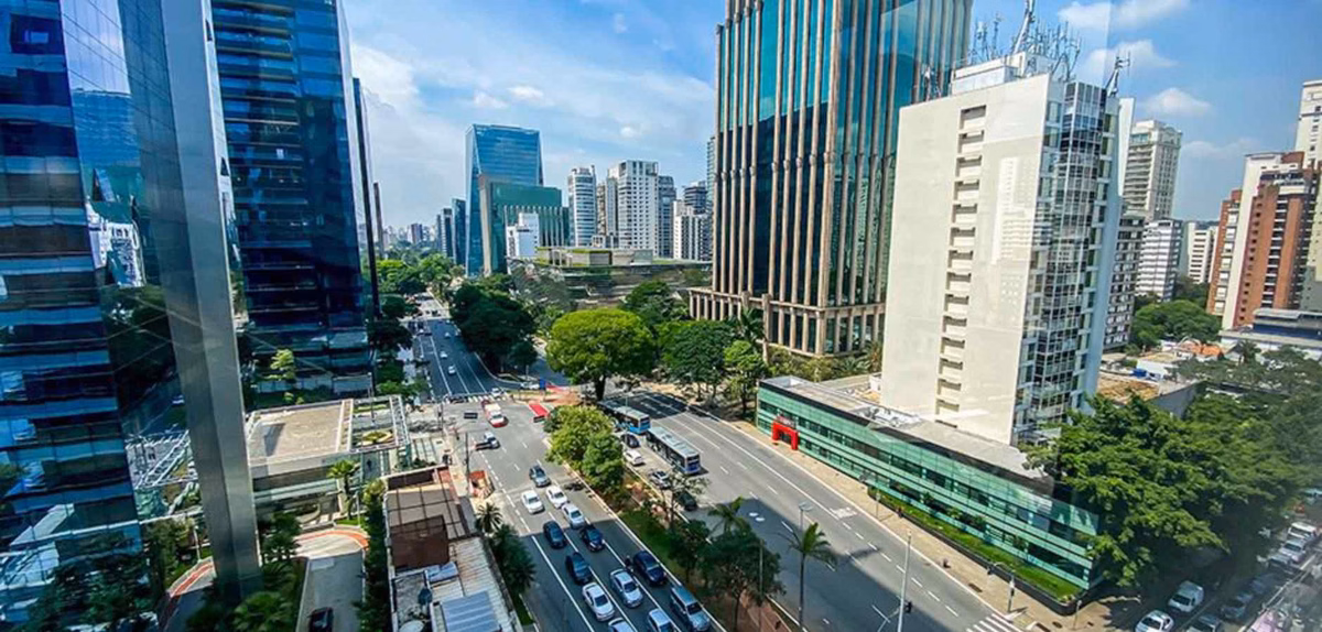 Imagem colorida mostra a região da Avenida Brigadeiro Faria Lima, em São Paulo - Metrópoles