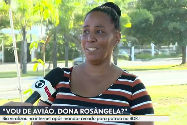 Dona Rosângela, patroa que viralizou na Globo ao pedir para funcionária "se virar" em meio à greve de ônibus