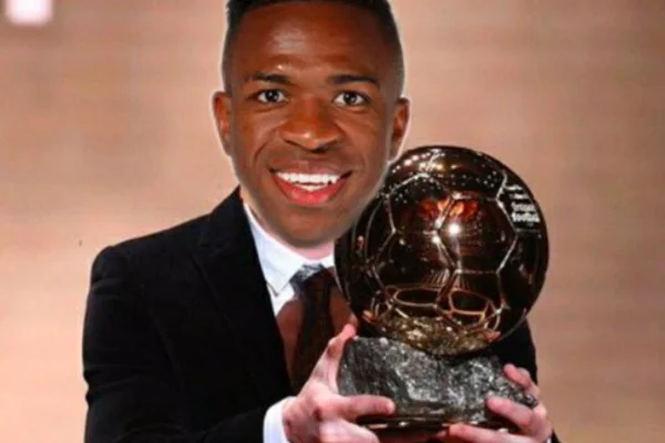 Vinicius Jr. vira bola de ouro em meme após vitória do Real Madrid sobre o Liverpool na Champions League