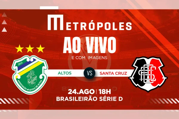 Série D: veja ao vivo e com imagens Altos-PI x Santa Cruz-PE