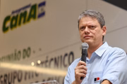 O governador de São Paulo, Tarcísio de Freitas
