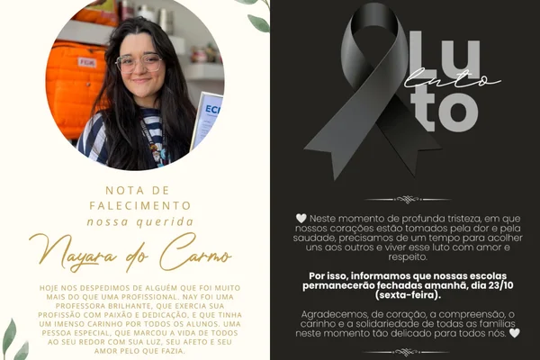 Imagem colorida da professora morta em acidente de trabalho na Fisk Guarulhos - Metrópoles