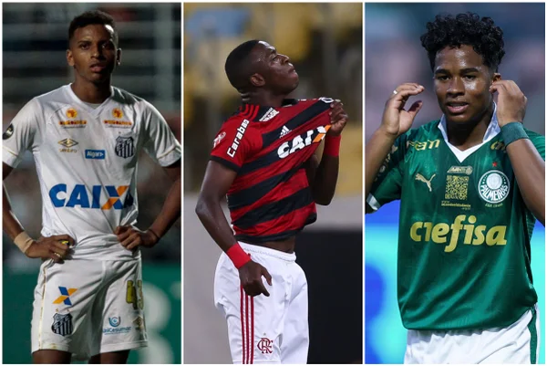 Imagem colorida de Vini Jr, Endrick e Rodrygo- Metrópoles