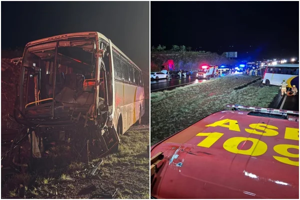 Grave acidente entre três veículos deixa 15 vítimas na BR-020