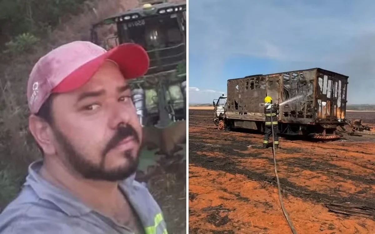 imagem colorida mecanico morre incendio