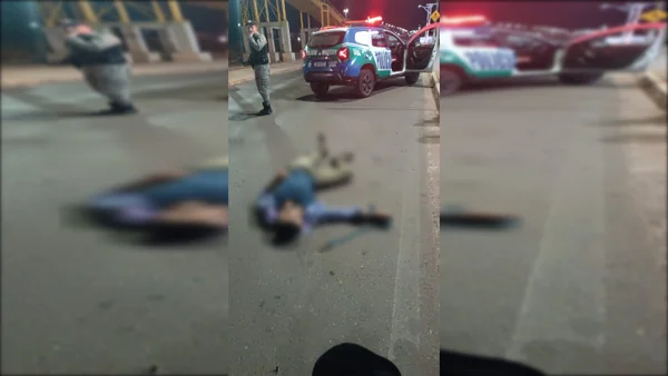 Atiradores em carro vermelho executam homem na frente de shopping