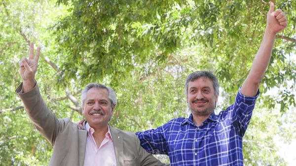 deputado maximo kirchner e presidente alberto fernandez da argentina