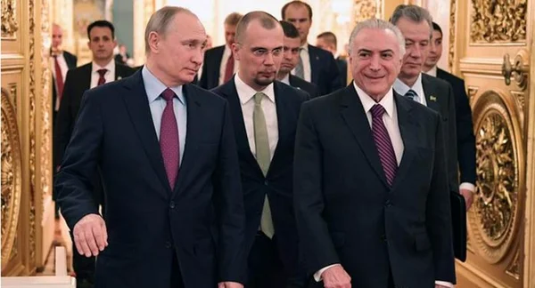 Temer e Putin reforçam laços comerciais e políticos