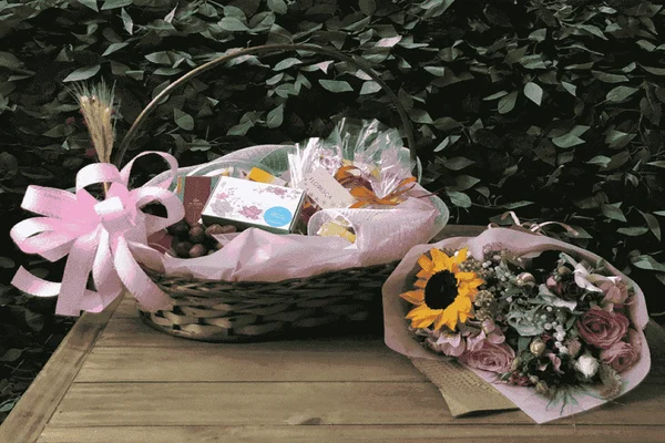 Cesta decorada