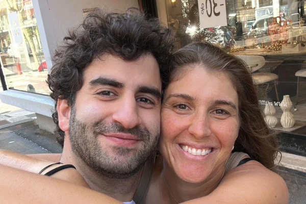 foto colorida de Bia Haddad e Alex Daoud - metrópoles