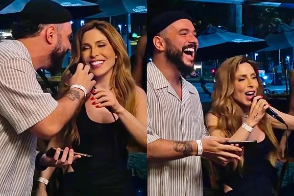 Ed Gama surpreende famosos ao cantar com Manu Bahtidão - Metrópoles