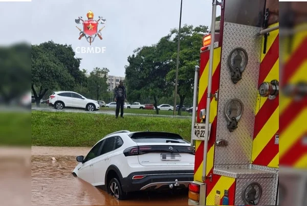 DF registra 10 ocorrências de inundações por fortes chuvas