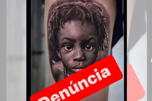 rosto de criança negro em tatuagem - metropoles
