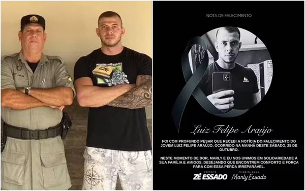 imagem colorida filho pm tiro acidental caçada