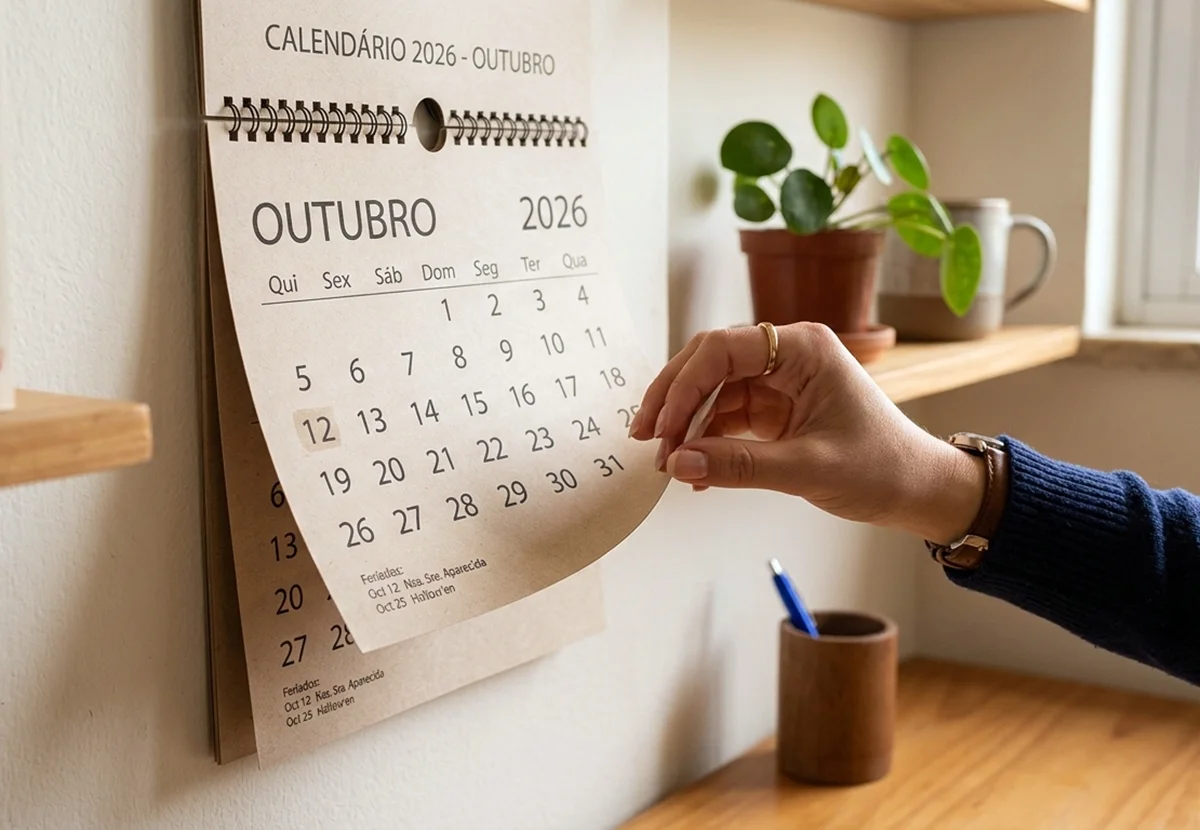 Calendário de outubro de 2026 - Metrópoles