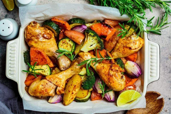Frango com legumes