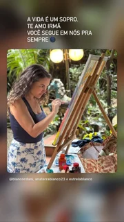 Ana Terra homenageou Lua Blanco