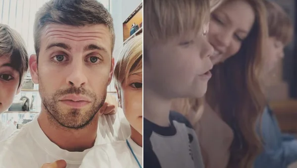 Piqué se revolta com Shakira por aparição dos filhos em clipe