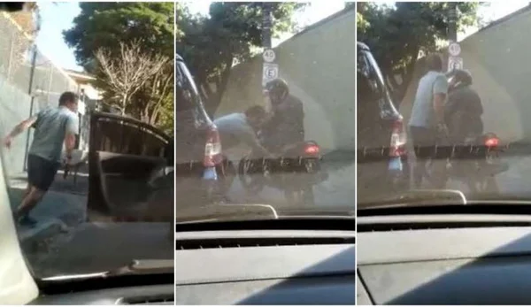 Vídeo. Briga de trânsito em Belo Horizonte termina com tiro em moto