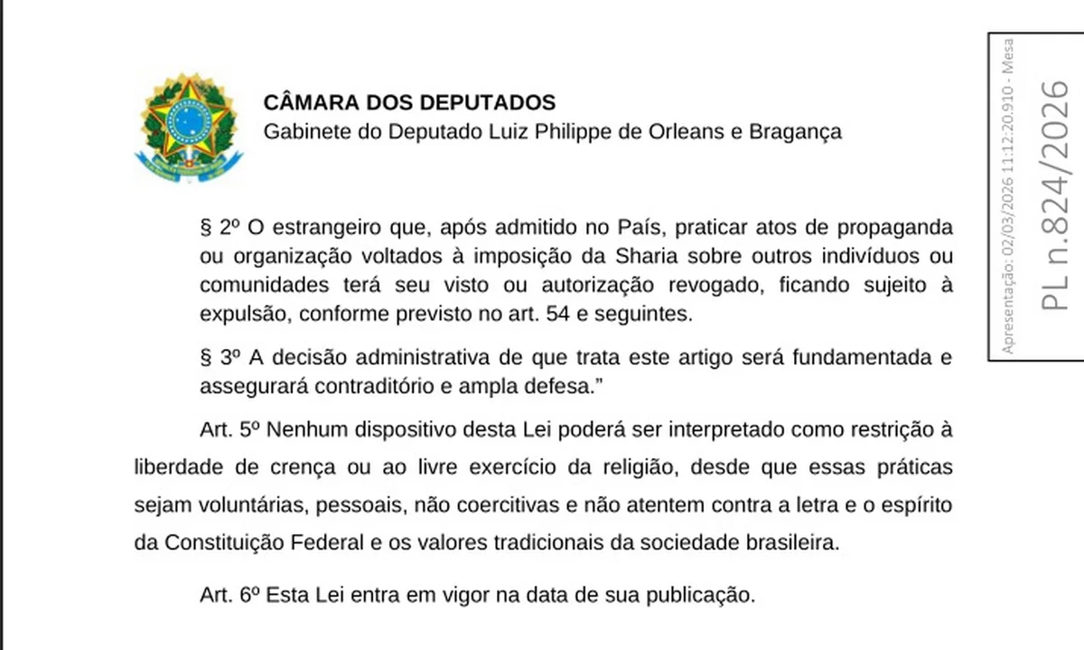 Deputado revela ajuda israelense em projeto que pode afetar muçulmanos - imagem 2 Deputado revela ajuda israelense em projeto que pode afetar muçulmanos - imagem 2