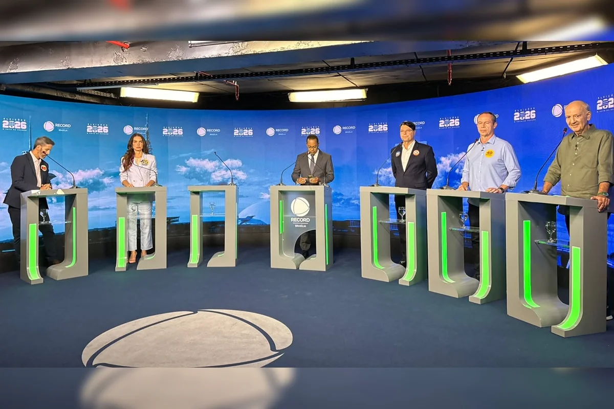 Debate do GDF: Candidatos apresentam propostas e criticam ausência de Celina Leão
