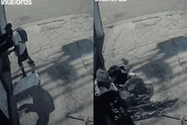 Colagem colorida de homem realizando furto a comércio em Perdizes - Metrópoles