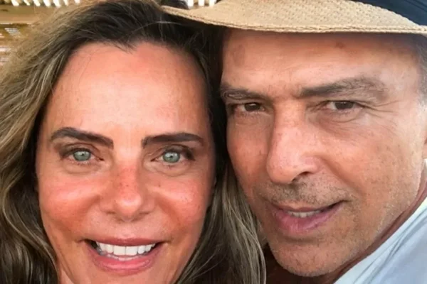 Imagem colorida de Bruna Lombardi e Alberto Riccelli - Metrópoles